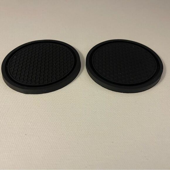 Black Car Cup Coasters Set of 2 NWT - Picture 3 of 4